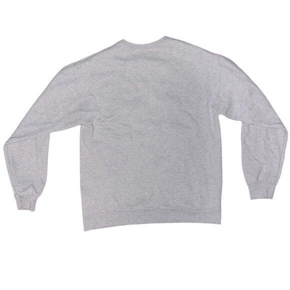 Custom Made Marled Gray Graphic Sweater - Picture 3 of 4